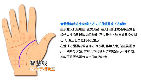 智慧线图解看个性