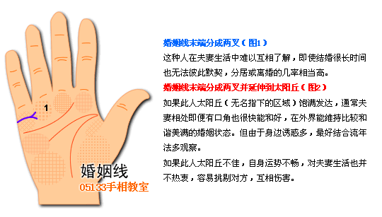 手相 婚姻线图解 手相图解婚姻线