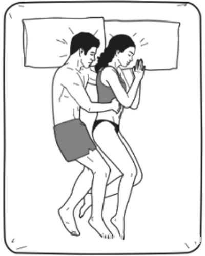 夫妻最健康的双人睡姿