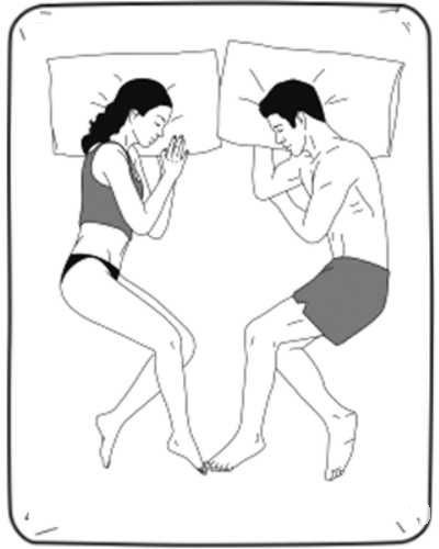 夫妻最健康的双人睡姿