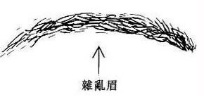 杂乱眉
