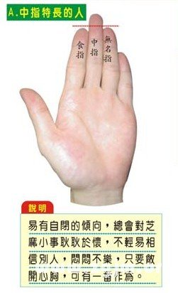 中指特长的人