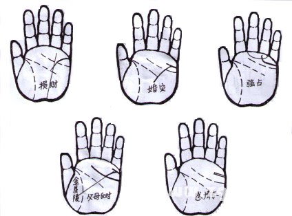 手纹学:婚姻线