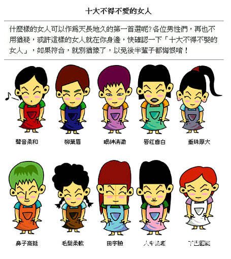 十大不得不爱的女人
