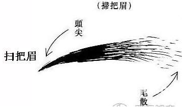 扫把眉