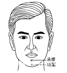 承浆、地阁