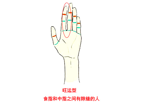 有偏财运的手相图解